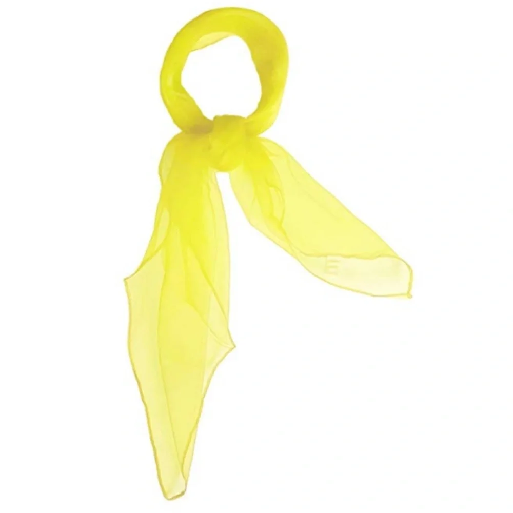 Yellow Pinup Nylon chiffon head scarf rockabilly Pinup